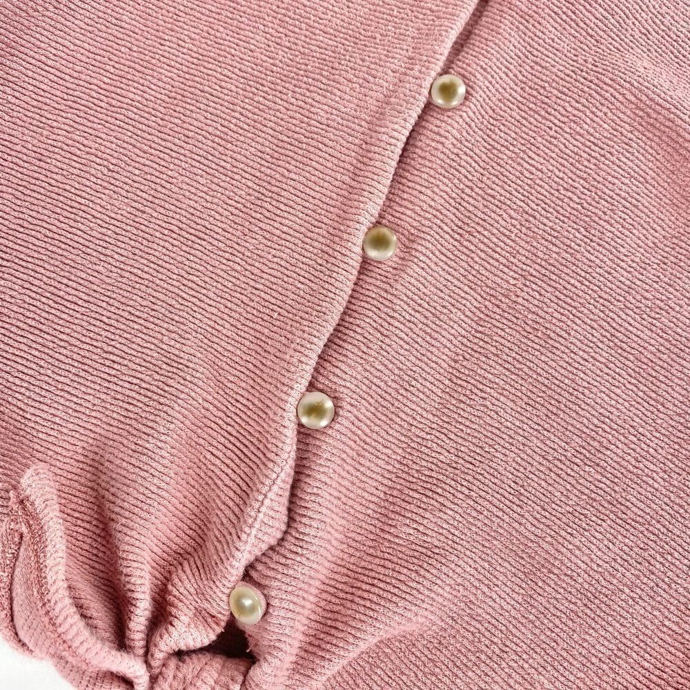 Madewell Texture And Thread Vneck Button Front Ri… - image 3